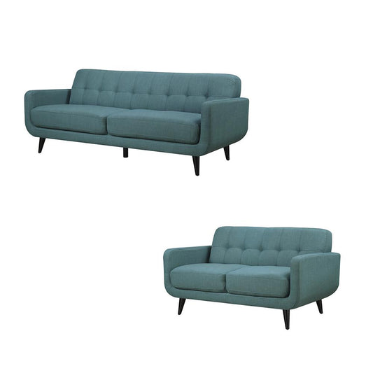 Picket House Furnishings - Hailey Sofa & Loveseat Set in Teal - UHD087SL2PC veiw 1