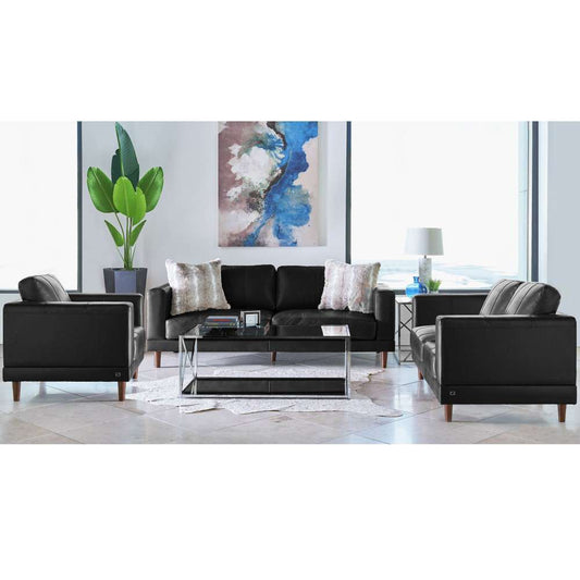 Picket House Furnishings - Hanson 3PC Set in Fiero Black - UHT3783PC veiw 1