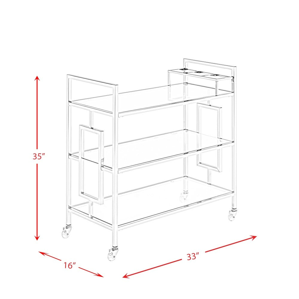 Picket House Furnishings - Harper Serving Bar Cart - CDEZ100DSVE veiw 7