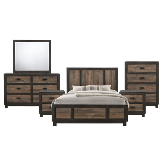 Picket House Furnishings - Harrison Full Panel 6pc Bedroom Set In Walnut - HG100FB6PC veiw 1