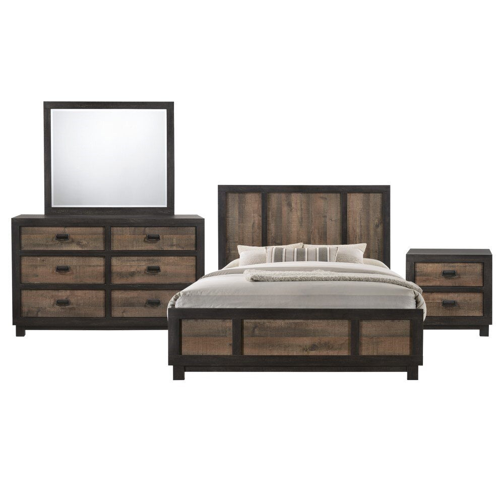 Picket House Furnishings - Harrison King Panel 4Pc Bedroom Set in Walnut - HG100KB4PC veiw 1