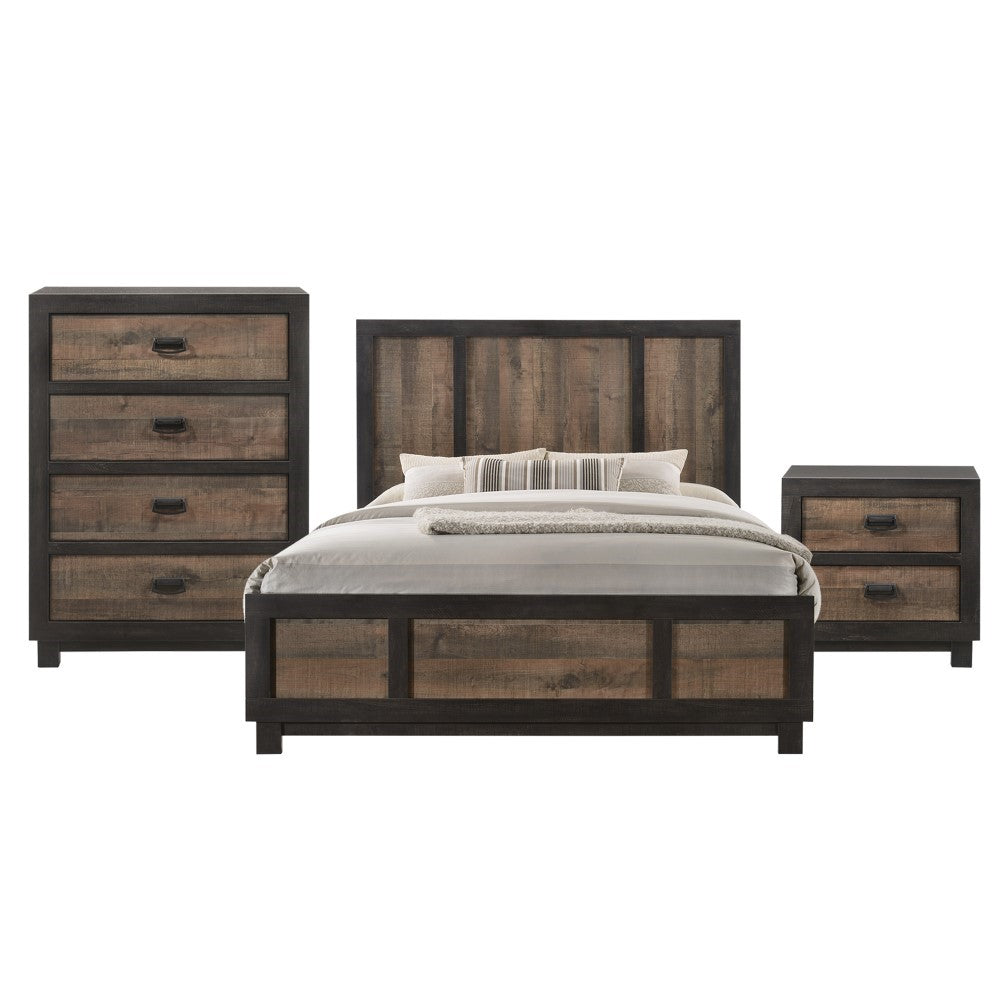 Picket House Furnishings - Harrison Queen Panel 3Pc Bedroom Set in Walnut - HG100QB3PC veiw 1