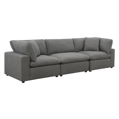 Picket House Furnishings - Haven 3pc Sectional Sofa In Charcoal - UCL30573PC veiw 1