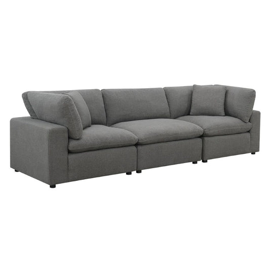 Picket House Furnishings - Haven 3pc Sectional Sofa In Charcoal - UCL30573PC veiw 1