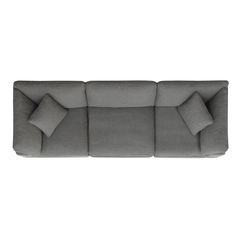 Picket House Furnishings - Haven 3pc Sectional Sofa In Charcoal - UCL30573PC veiw 3