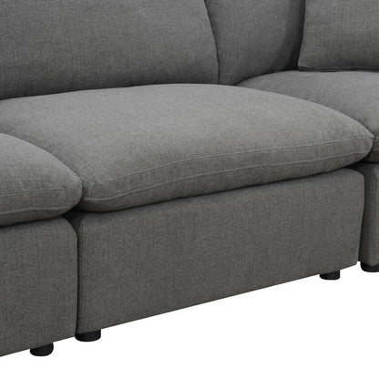 Picket House Furnishings - Haven 3pc Sectional Sofa In Charcoal - UCL30573PC veiw 5