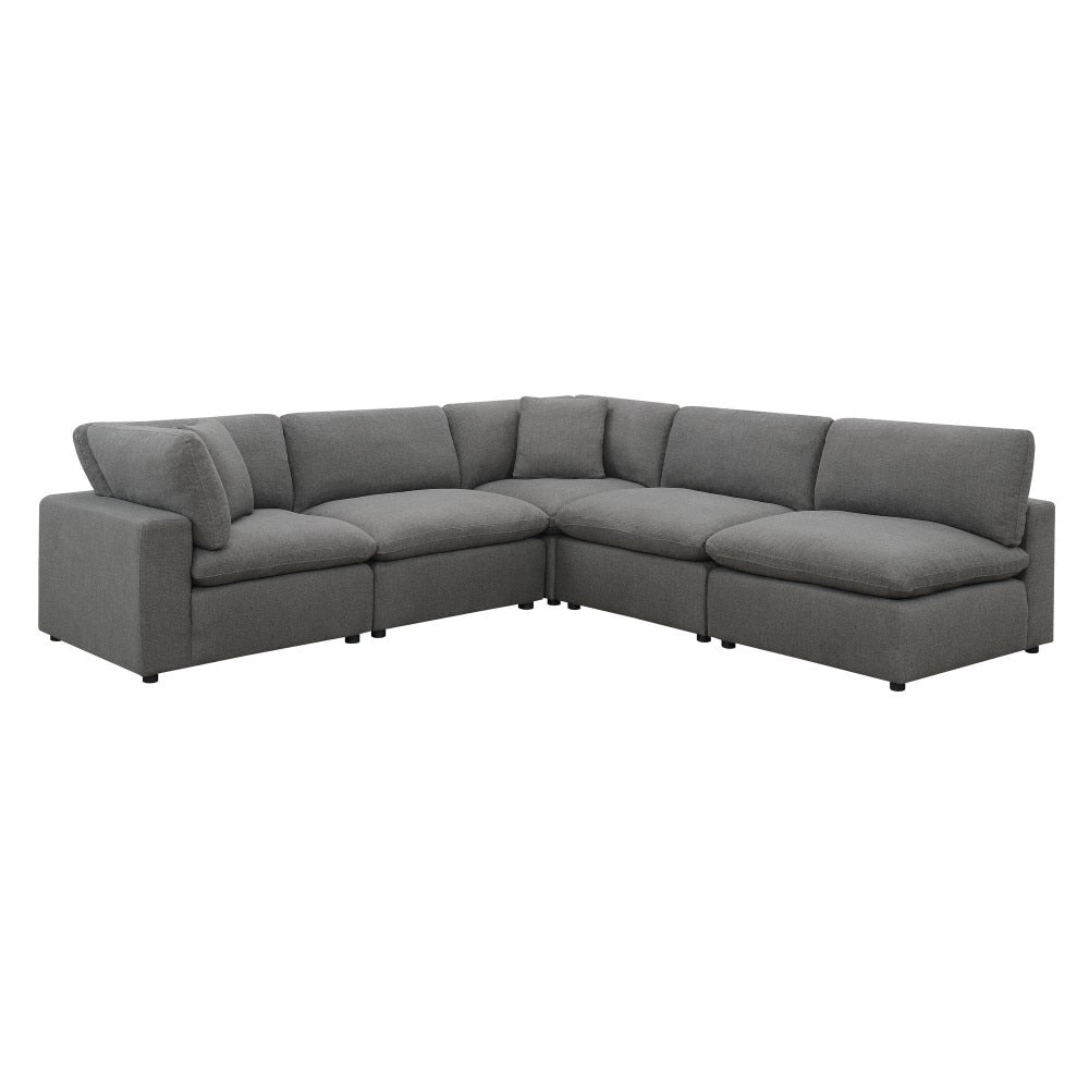 Picket House Furnishings - Haven 5pc Sectional Sofa In Charcoal - UCL30575PC veiw 1