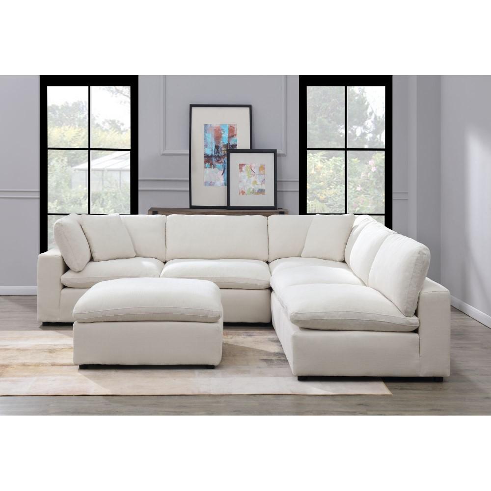 Picket House Furnishings - Haven 6pc Sectional Sofa In Cotton - UCL30556PC veiw 8