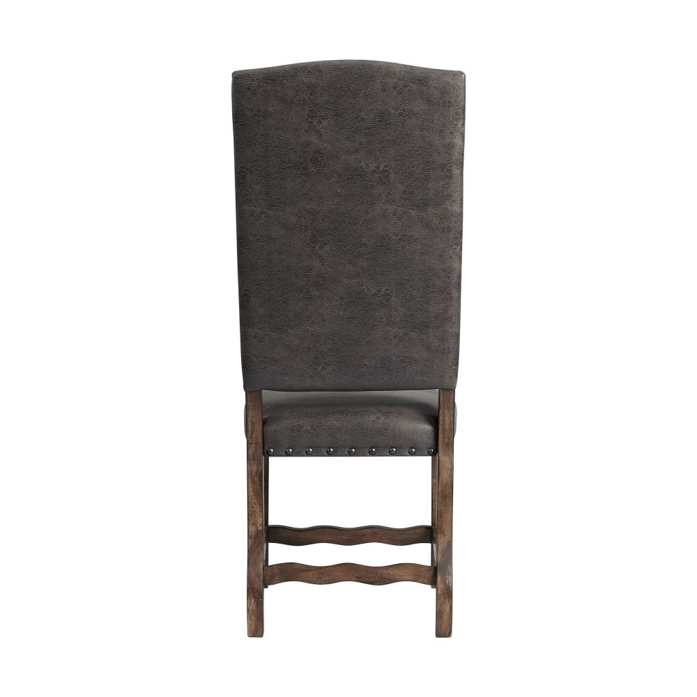 Picket House Furnishings - Hayward 6PC Tufted Tall Back Dining Set in Walnut - DGC500CL6PC veiw 6