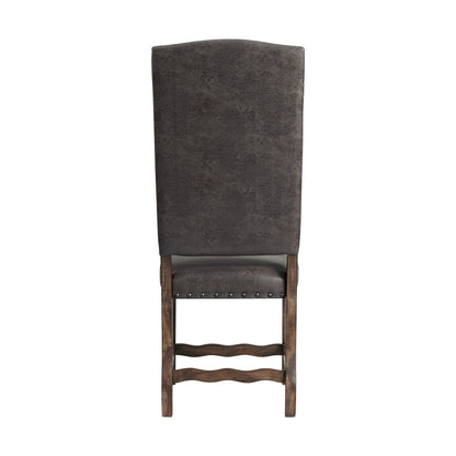 Picket House Furnishings - Hayward 6PC Tufted Tall Back Dining Set in Walnut - DGC500CL6PC veiw 6