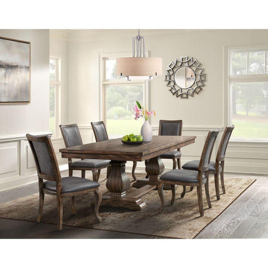 Picket House Furnishings - Hayward 7PC Dining Set in Walnut - DGC5507PC veiw 1