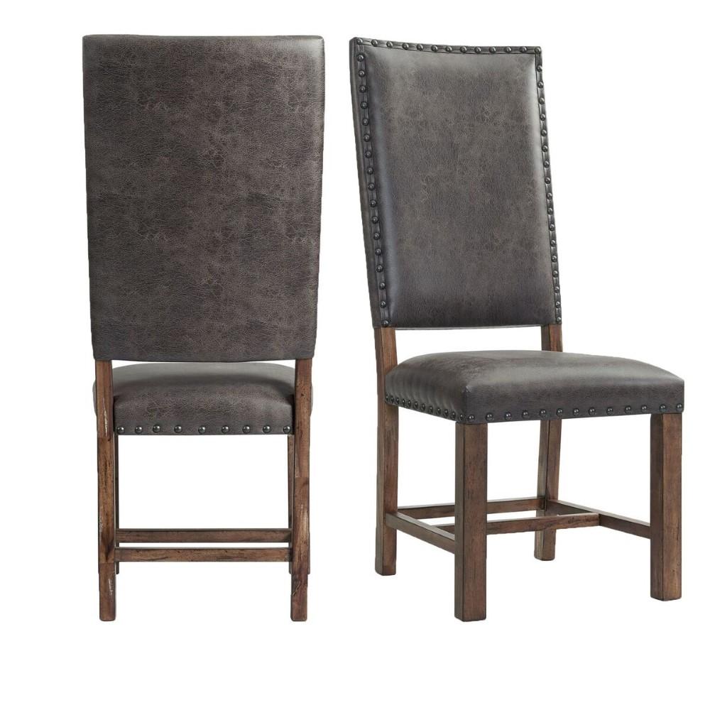 Picket House Furnishings - Hayward Tall Back Side Chair in Walnut (Set of 2) - DGC500SLSC veiw 1