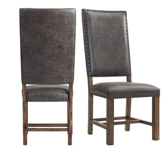Picket House Furnishings - Hayward Tall Back Side Chair in Walnut (Set of 2) - DGC500SLSC veiw 1