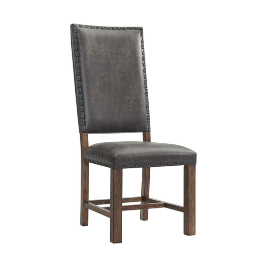 Picket House Furnishings - Hayward Tall Back Side Chair in Walnut (Set of 2) - DGC500SLSC veiw 2