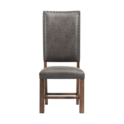 Picket House Furnishings - Hayward Tall Back Side Chair in Walnut (Set of 2) - DGC500SLSC veiw 3