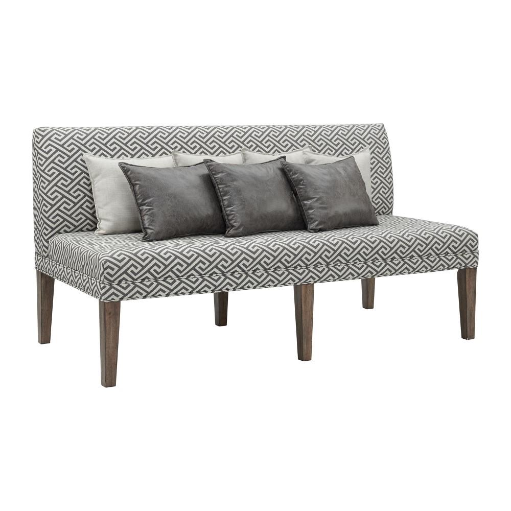 Picket House Furnishings - Hayward Upholstered Dining Settee in Walnut - DGC530SF veiw 1
