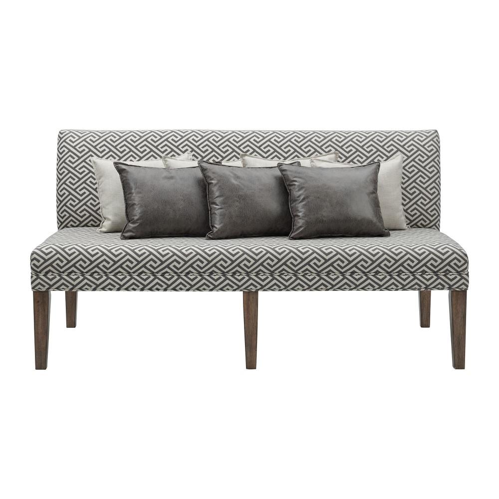 Picket House Furnishings - Hayward Upholstered Dining Settee in Walnut - DGC530SF veiw 2
