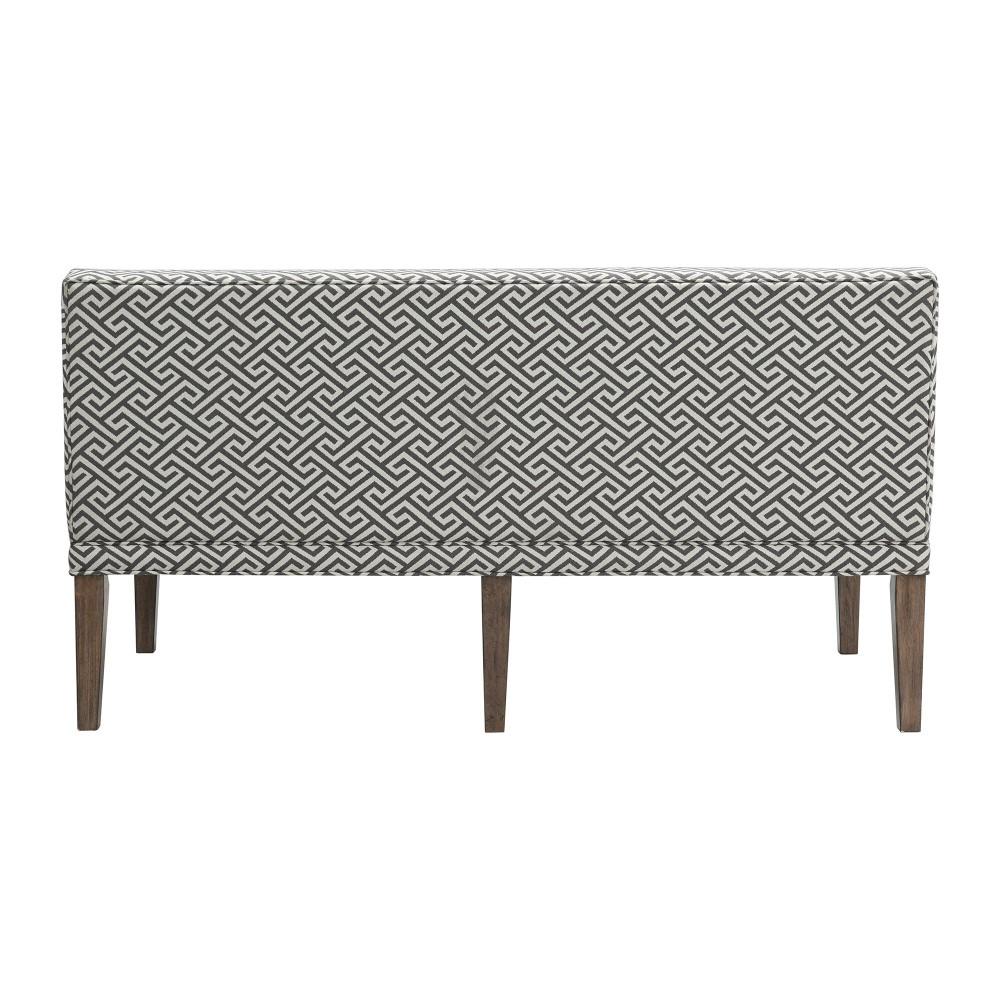 Picket House Furnishings - Hayward Upholstered Dining Settee in Walnut - DGC530SF veiw 3