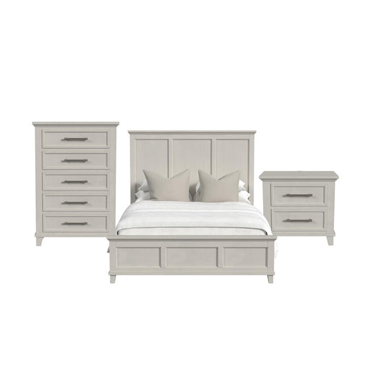Picket House Furnishings - Henrik Full Panel 3PC Bedroom Set in Ivory - B-13030-7-FB-3PC view 1