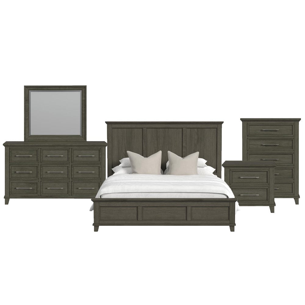 Picket House Furnishings - Henrik King Panel 5PC Bedroom Set in Grey - B-13030-3-KB-5PC view 1