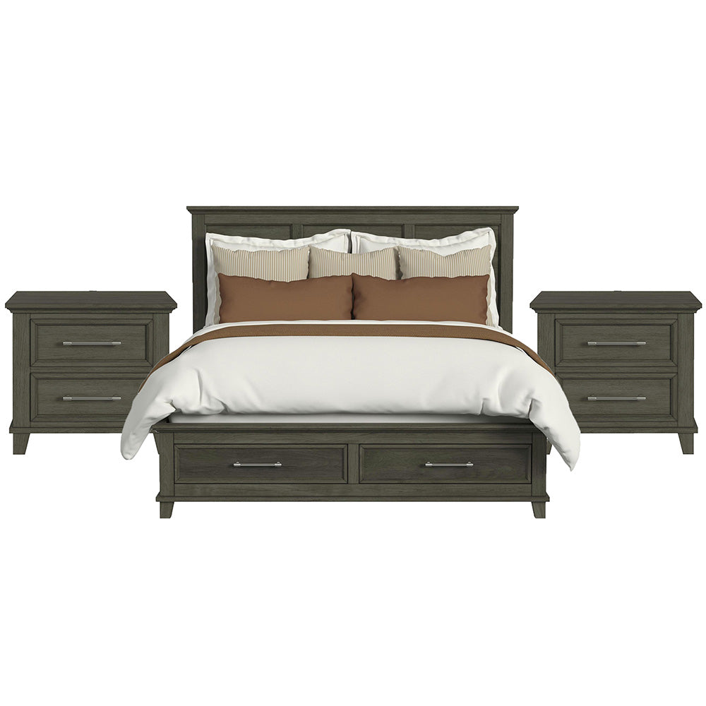Picket House Furnishings - Henrik King Storage 3PC Bedroom Set in Grey - B-13030-3-KSB-NS2 view 1