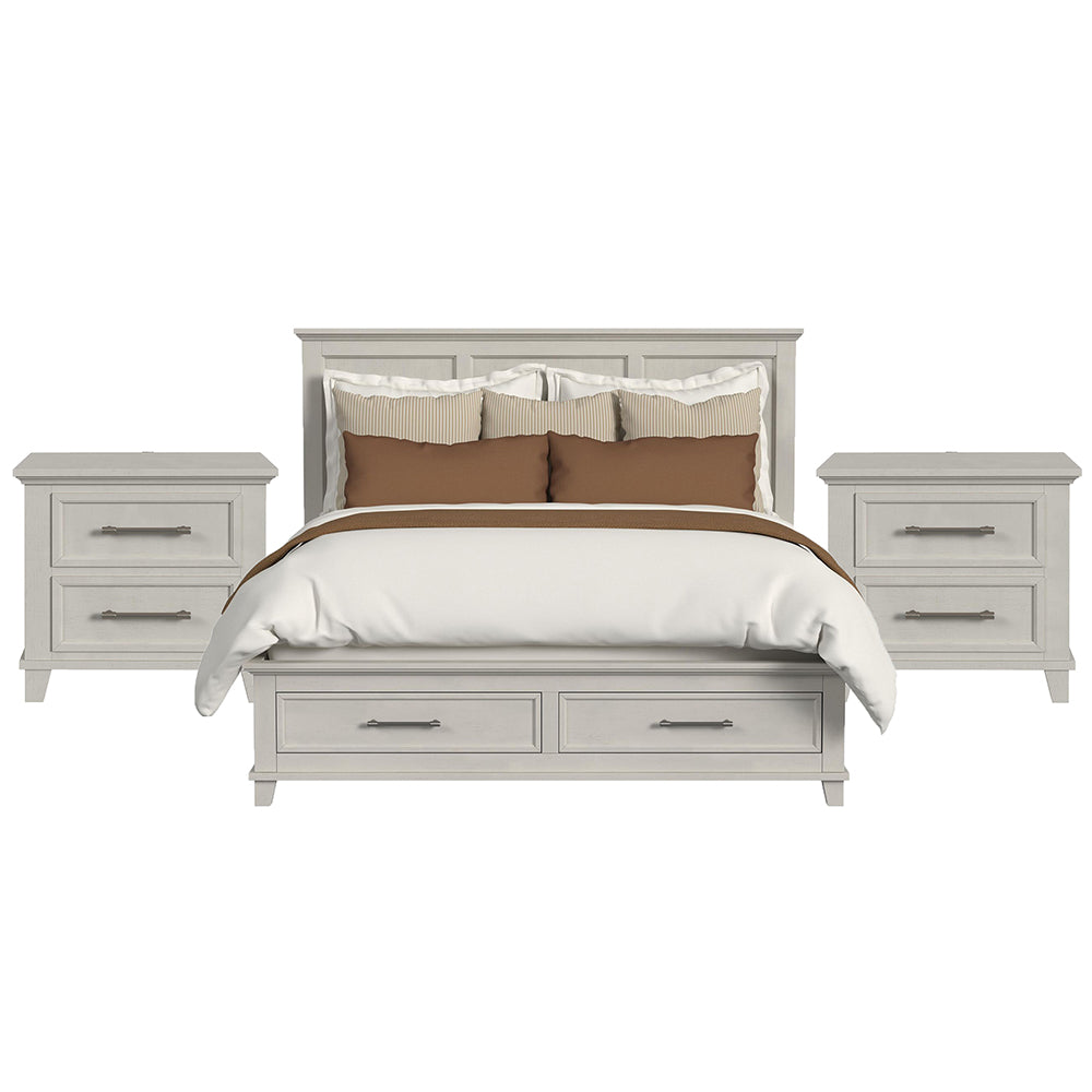 Picket House Furnishings - Henrik King Storage 3PC Bedroom Set in Ivory - B-13030-7-KSB-NS2 view 1