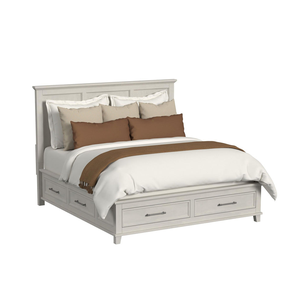 Picket House Furnishings - Henrik King Storage 4PC Bedroom Set in Ivory - B-13030-7-KSB-NSCH view 4