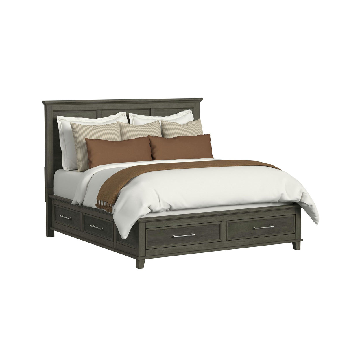 Picket House Furnishings - Henrik King Storage 5PC Bedroom Set in Grey - B-13030-3-KSB-NSDRC view 4
