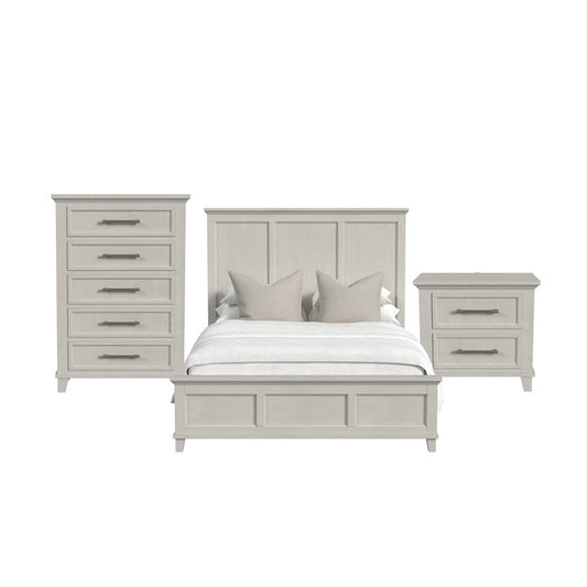 Picket House Furnishings - Henrik Queen Panel 3PC Bedroom Set in Ivory - B-13030-7-QB-3PC view 1