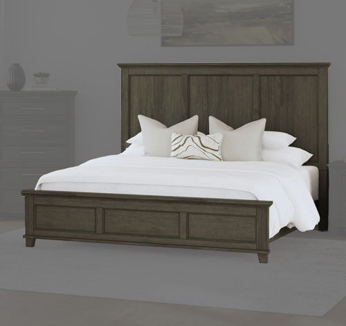 Picket House Furnishings - Henrik Queen Panel Bed in Grey - B-13030-3-QB view 1