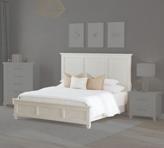 Picket House Furnishings - Henrik Queen Panel Bed in Ivory - B-13030-7-QB view 1