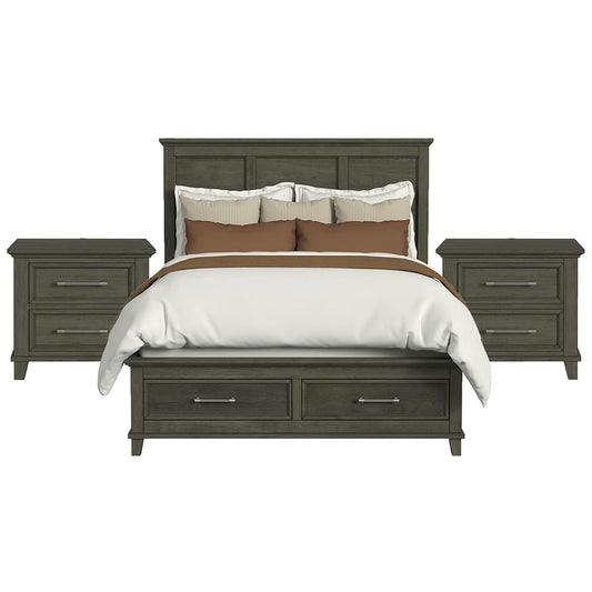 Picket House Furnishings - Henrik Queen Storage 3PC Bedroom Set in Grey - B-13030-3-QSB-NS2 view 1