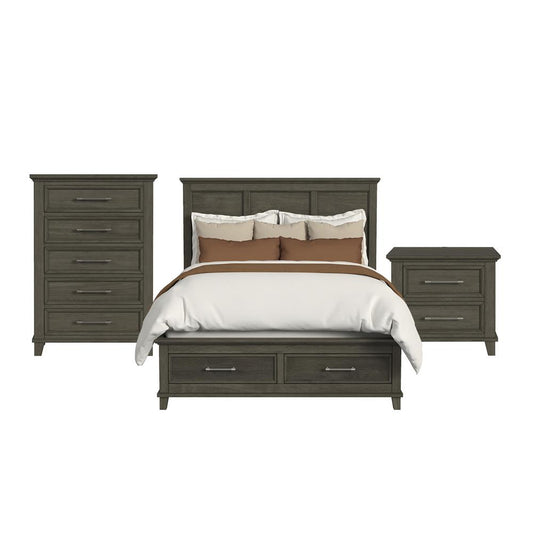 Picket House Furnishings -  Henrik Queen Storage 3PC Bedroom Set in Grey - B-13030-3-QSB-3PC veiw 1