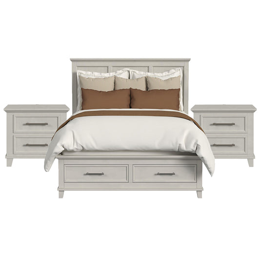 Picket House Furnishings - Henrik Queen Storage 3PC Bedroom Set in Ivory - B-13030-7-QSB-NS2 view 1