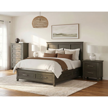 Picket House Furnishings - Henrik Queen Storage 4PC Bedroom Set in Grey - B-13030-3-QSB-NSCH view 3