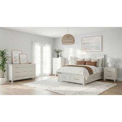 Picket House Furnishings - Henrik Queen Storage 5PC Bedroom Set in Ivory - B-13030-7-QSB-NSDRC view 3