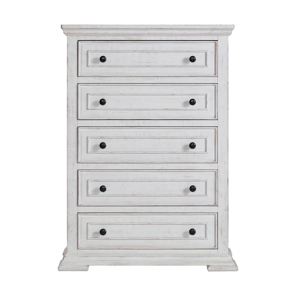Picket House Furnishings - Hera 5-Drawer Chest in Rustic White - B-15720-7-CH veiw 2