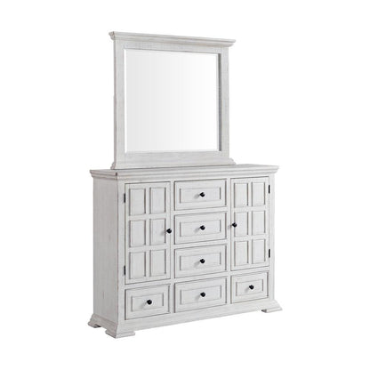 Picket House Furnishings - Hera King Panel 5PC Bedroom Set in Rustic White - B-15720-7-KB-5PC veiw 2