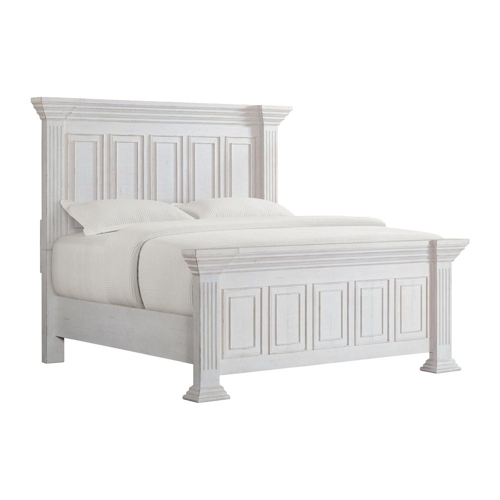 Picket House Furnishings - Hera King Panel 5PC Bedroom Set in Rustic White - B-15720-7-KB-5PC veiw 4