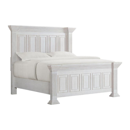 Picket House Furnishings - Hera King Panel 5PC Bedroom Set in Rustic White - B-15720-7-KB-5PC veiw 4