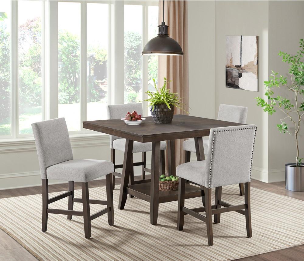 Picket House Furnishings -  Hester  5PC Counter Height Dining Set in Brown-Table and Four Chairs - D-7670-5-CT-5PC veiw 4