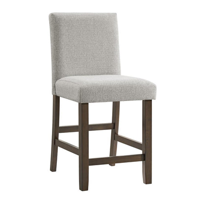 Picket House Furnishings -  Hester Counter Side Chair with Grey Fabric in Brown (2 Per Carton) - D-7670-5-CSC veiw 2