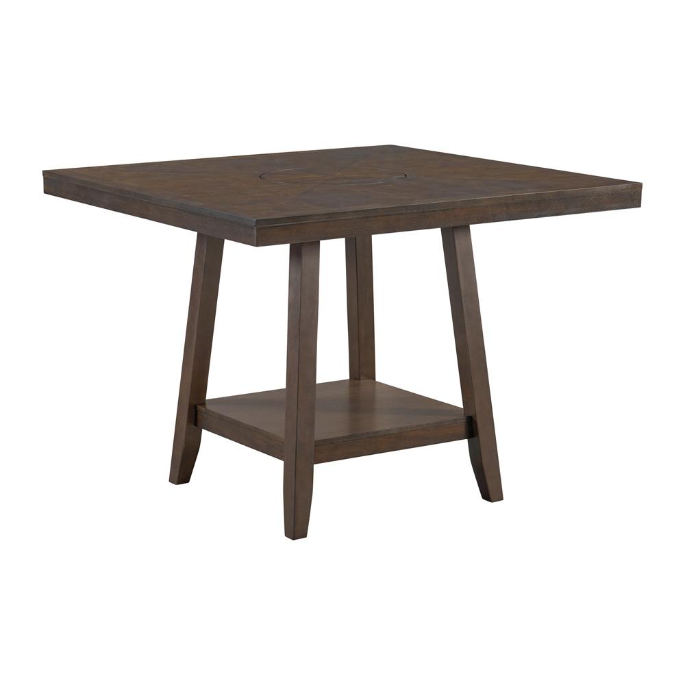Picket House Furnishings -  Hester Square Counter Table with Lazy Susan in Brown - D-7670-5-CT veiw 1