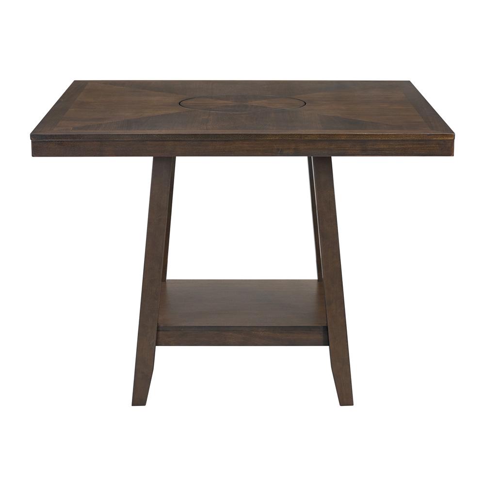 Picket House Furnishings -  Hester Square Counter Table with Lazy Susan in Brown - D-7670-5-CT veiw 2