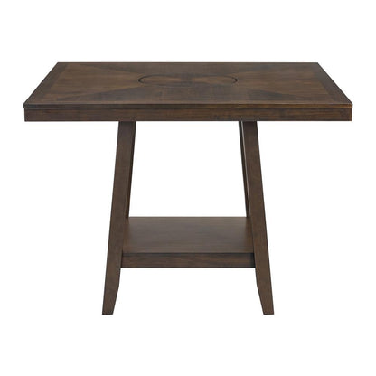 Picket House Furnishings -  Hester Square Counter Table with Lazy Susan in Brown - D-7670-5-CT veiw 2