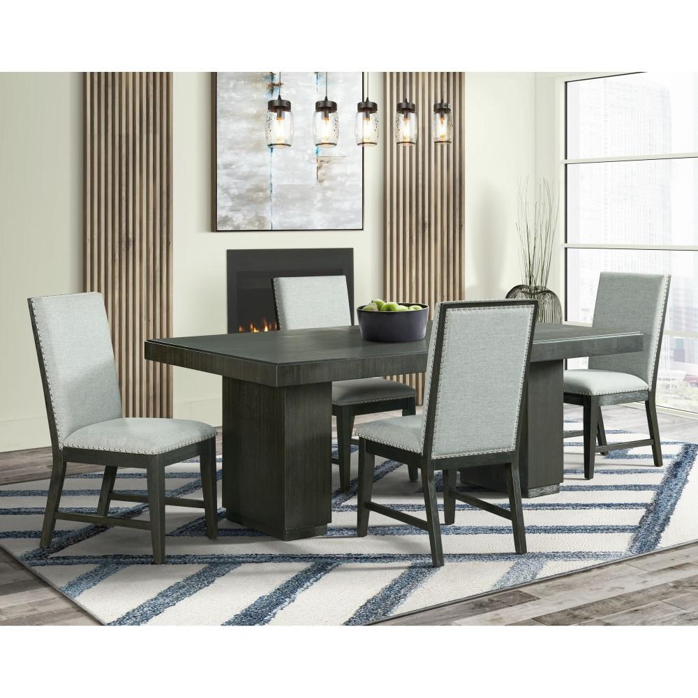 Picket House Furnishings - Holden 5PC Standard Height Dining Set-Table and Four Side Chairs in Gray - DDV100DT5PC veiw 1