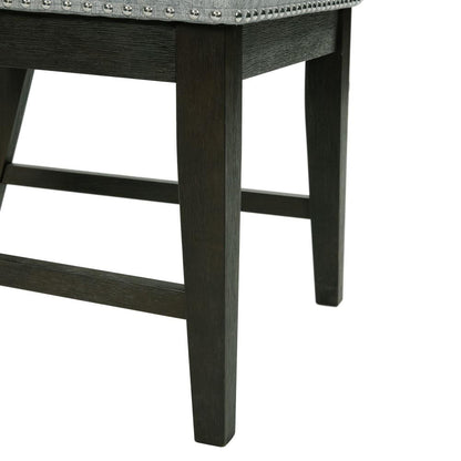 Picket House Furnishings - Holden 7PC Standard Height Dining Set-Table, Four Side Chairs & Two Arm Chairs in Gray - DDV100DT7PC veiw 13
