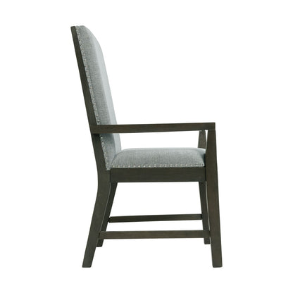Picket House Furnishings - Holden Standard Height Arm Chair in Gray (Set of 2) - DDV100AC veiw 4