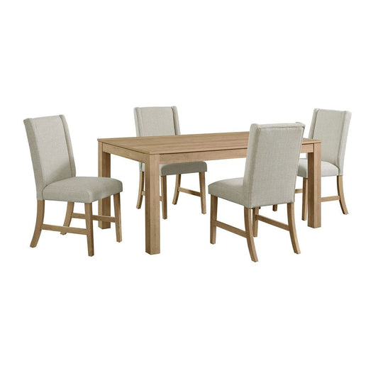 Picket House Furnishings -  Holmes 5PC Standard Height Dining Set in Brown-Table and Four Chairs - D-6460-5-DT-5PC view 1