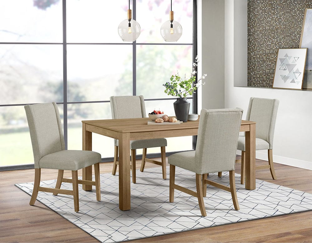 Picket House Furnishings -  Holmes 5PC Standard Height Dining Set in Brown-Table and Four Chairs - D-6460-5-DT-5PC view 6